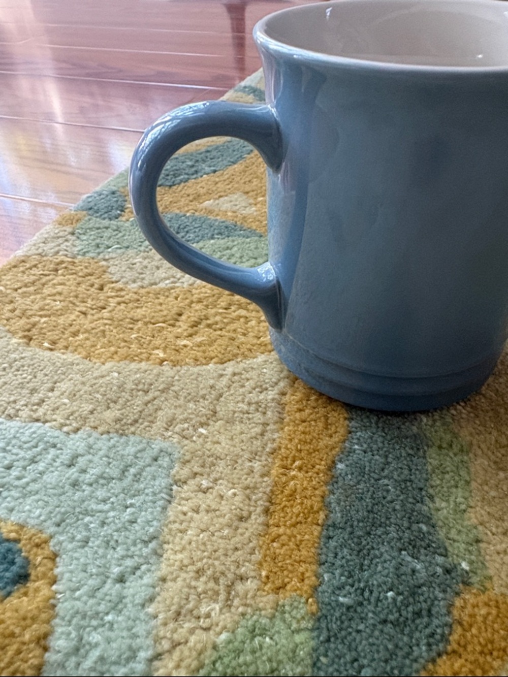 NWT Le Creuset Blue Chambray Stoneware Mug 14 oz - Picture 6 of 9